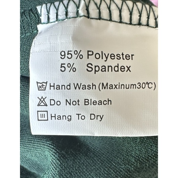 Green Velvet Midi Skirt XS High Waist Flowy A-Line Soft Holiday Party VTG Style - Picture 7 of 8